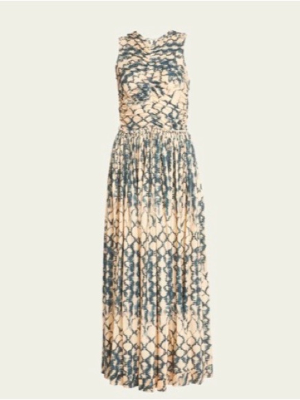 Ulla Johnson Beige and Black Patterned Sleeveless Maxi Dress - Picture 8 of 8